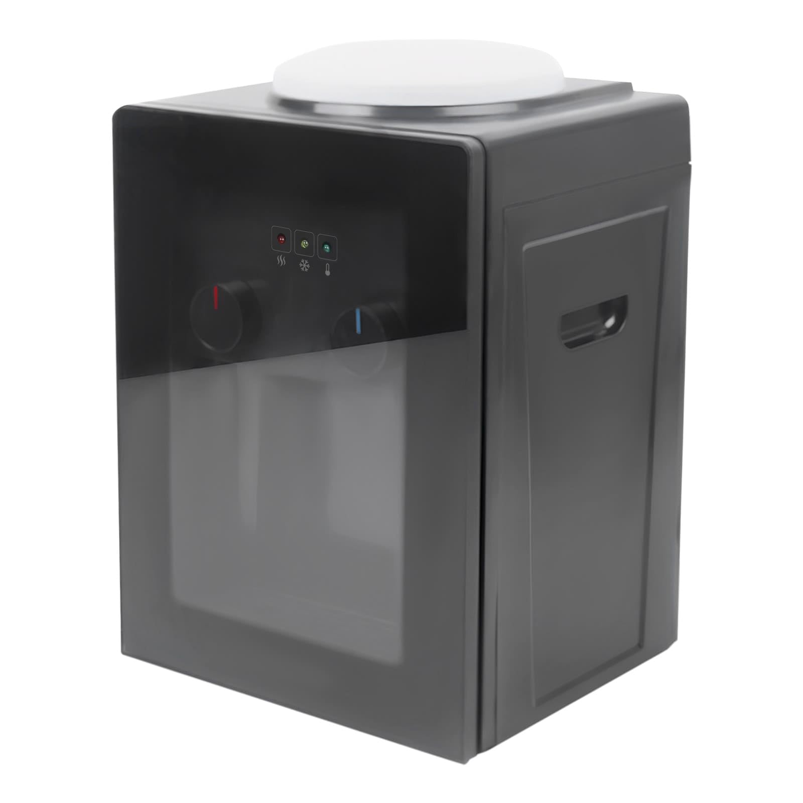Distributeur d'eau Électrique, 550W Chauffe Rapide 10 Min, Compatible Bonbonnes 3.5L-18L, en PP et Acier Inoxydable, Design Compact, Idéal pour Bureau, Chambre, Salon