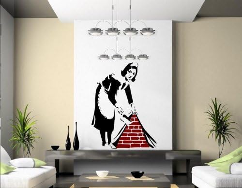 Miniatura 2 de Banksy Maid In London - Adhesivo decorativo para pared, 23.6 x 31.5 in, con orientación derecha