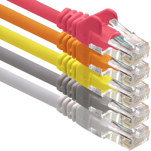 1CONN kabel sieciowy CAT-6 kabel RJ45 5 x 0,5 m - 5 kolorów (1)