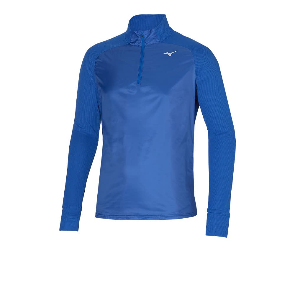 Mizuno Men's Turkish Sea Long Sleeve T-Shirt Brand Hybrid Ls Hz Model