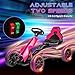 Aosom 12V Electric Go Kart for Kids, Outdoor Ride-On Toy with Forward Backward Drive & Adjustable Speed, Gift for Child 3-8 Years Old, Pink