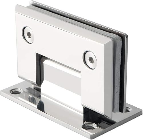 Miniatura 74 de Alise Bisagras de puerta de ducha de vidrio, Bisagras de puerta de ducha de 180 grados para puertas de vidrio,Bisagras de gabinete de acero Cromo