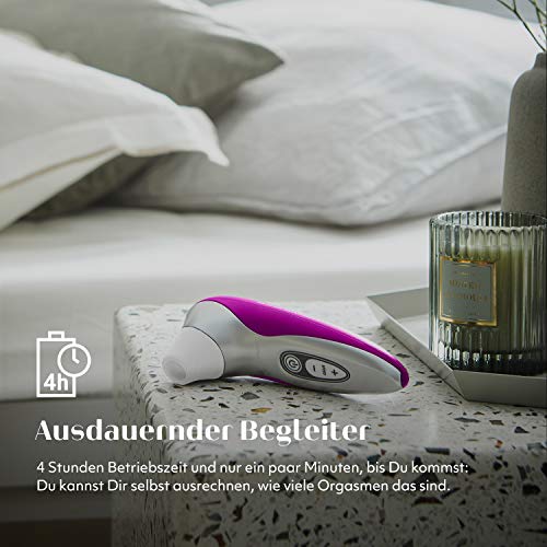 Womanizer Pro40 Klitoris-Sauger für Frauen - Klitoris Stimulator Auflege-vibrator mit 6 Intensitätsstufen - Leises Wasserdichtes Sexspielzeug für sie - magenta