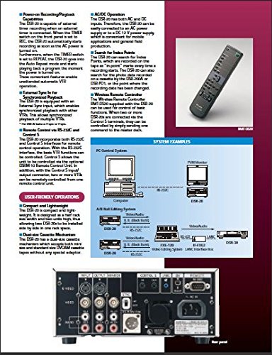 SONY DSR-20P MINIDV DV Player DVCAM Recorder EUR 135,00 - FR