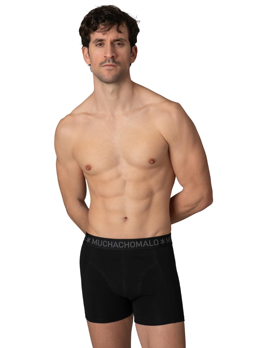 Muchachomalo Boxer da uomo, biancheria intima in cotone da uomo, confezione da 6 pezzi, boxer stampati, taglio classico, con elastico in vita