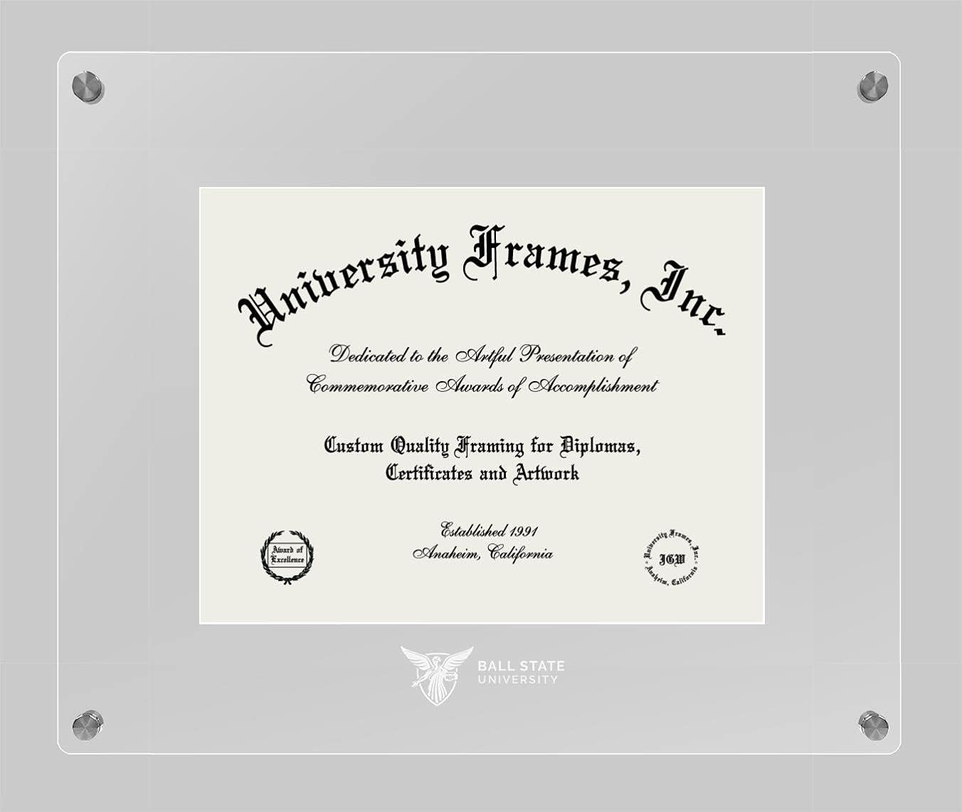 Campus Images Lucent Clear Display Diploma Frame