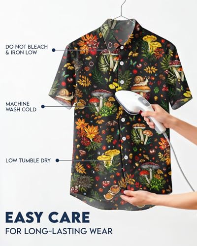 Image of 99TIMORO Fathers Funny Mens Hawaiian Shirt, Movie Button Down Short Sleeve Top, Father Day Summer Gifts