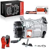 A-Premium AC Compressor with Clutch Compatible with Chevrolet Traverse 2013-2022 & GMC Acadia 2013-2019, Acadia Limited 2017 & Buick Enclave 2013-2022 & Cadillac XTS 2013-2019