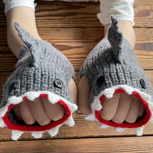 Soft Kids Winter Gloves Warm Mittens Half Finger Cartoon Mittens for Boys Girls Winter Supplies3