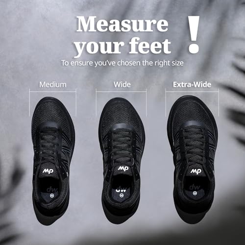 diawin Wide Shoes for Men – Wide Toe Box, Smooth Interior, Breathable Design, Extra Depth – Perfect for Hallux, Sensitive, Swollen, or Diabetic Feet, Lightweight Shoes3