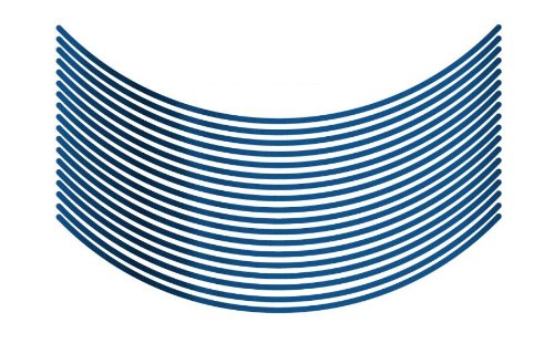 エムディーエフ リムストライプ ミラータイプ ミラーキャンディーブルー 4mm幅 17インチ RIM-4M-MC-17N