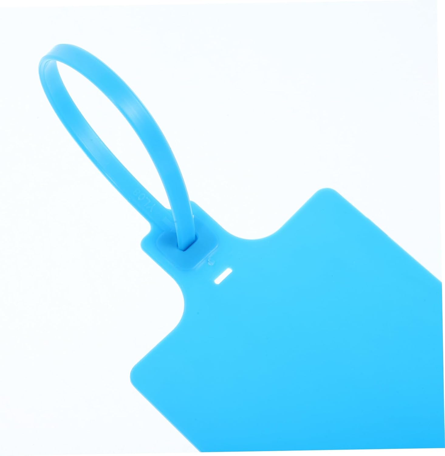 Didiseaon 100pcs Blue Plastic Shipping Labels with Strings 5.8x100mm Logistics Hanging Tags Luggage Tag Labeling for Packaging and Inventory Management