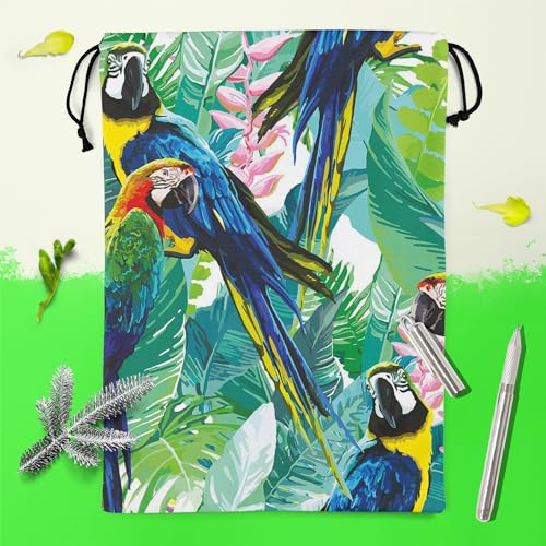 Image of ArtzFolio Exotic Birds & Beautiful Flowers D2 | Reusable Sack Bag | Bag for Gym, Storage, Vegetable & Travel