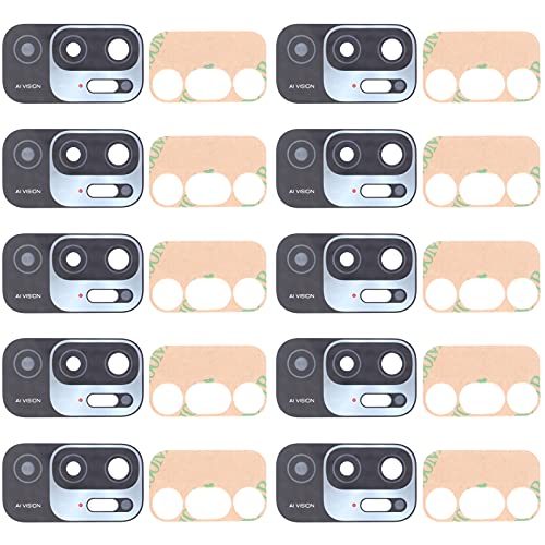 10 PCS Back Camera Lens for Xiaomi Redmi Note 10 5G