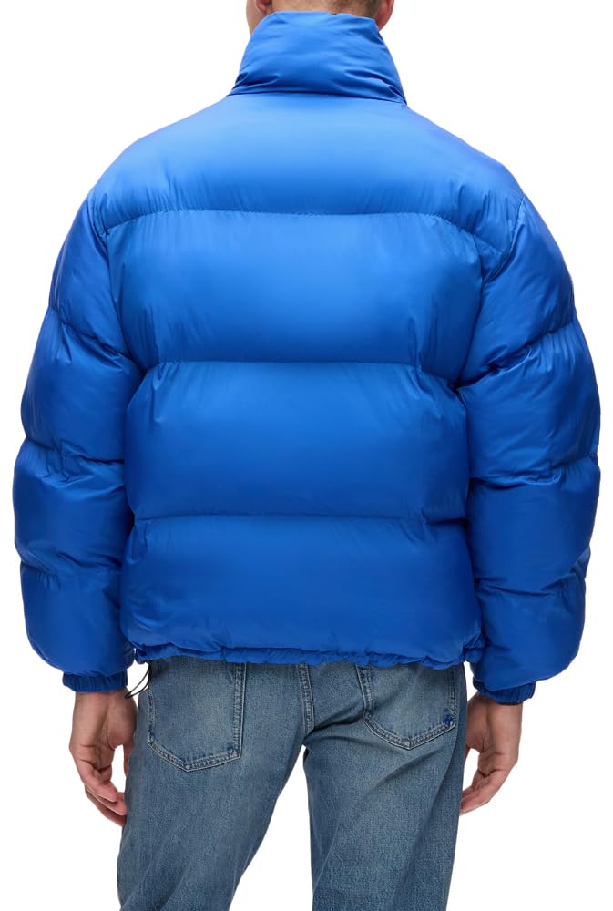 Karl Lagerfeld Jeans, Męskie, Dwustronna Pikowana Spodnie, Regular Fit, Niebieski, XXL