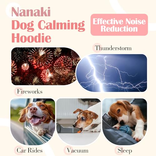 Image of Nanaki Soft Dog Ear Covers For Blow Drying Grooming-Quiet Dog Noise Cancelling Ear Muffs Protection For Sound Thunderstorm,Fireworks,No Shake Head Wrap Hematoma Anti-Scratching,Snood Protector Pink,XL