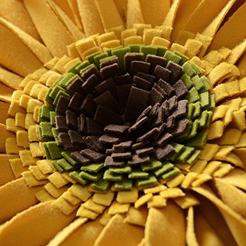 Oiseauvoler 3D Sunflower Handmade Throw Pillow Cover Decorative Pillowcase Yellow Plaid For Home Bed Living Room Decor 18 X 18 Inch #TOP3