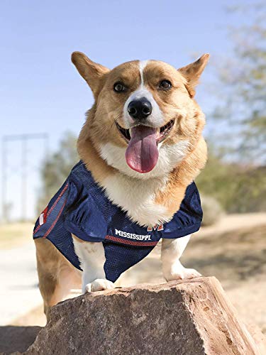 Image of Pets First Collegiate Mississippi Rebels Dog Mesh Jersey, Large