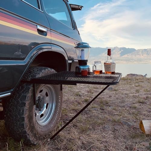 Mesa de comedor plegable al aire libre, ligera y ajustable para caravanas y aventuras de viaje