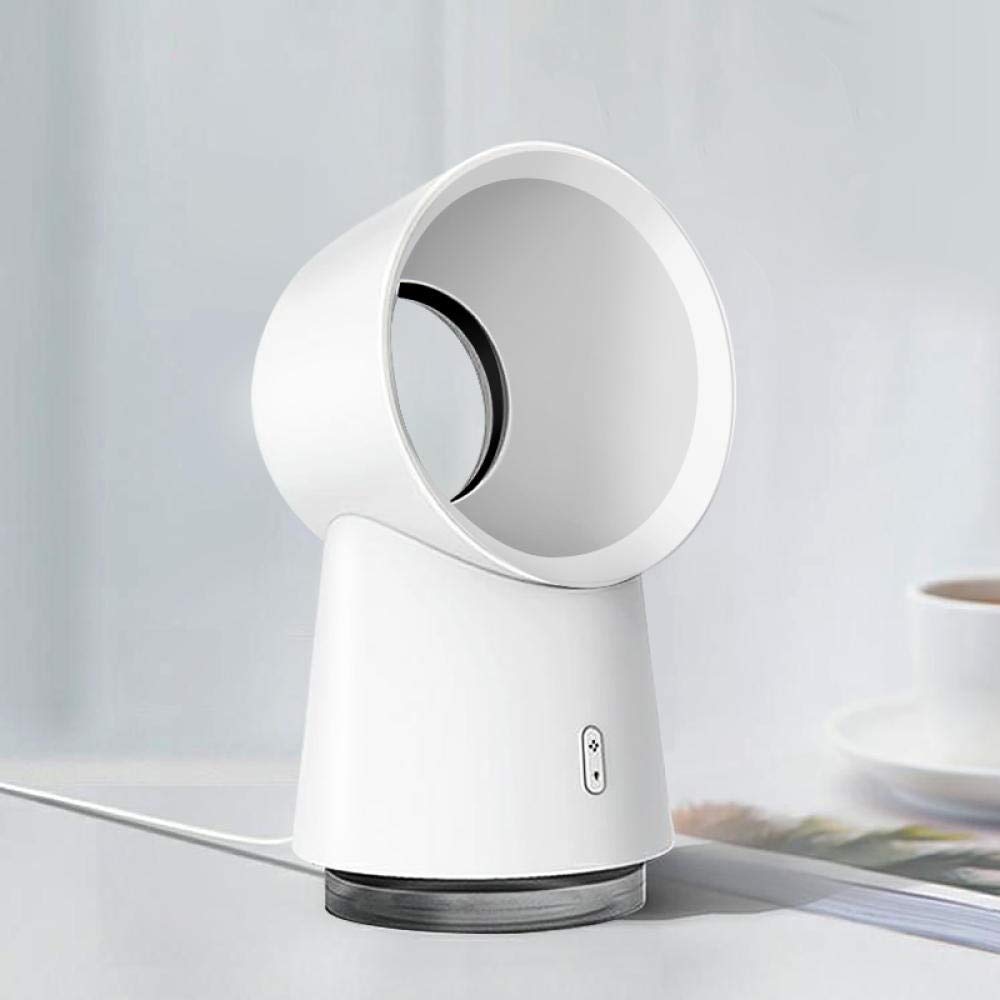 Humidificador de escritorio sin aspas con luz LED, humidificador portátil para el hogar y la oficina, aire refrescante y humedad para mayor comodidad
