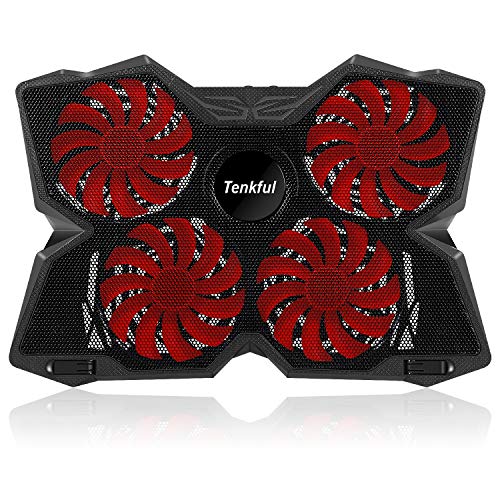 Laptop Cooling Pad - Laptop Cooling Stand - Support 11 to 19 Inches Laptops, Quiet Rapid Cooling Action - Ergonomic Ventilated Support - Gamer USB Slim Portable Gaming Stand