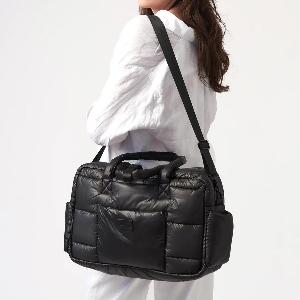 7AM Voyage Borsa per Passeggino - Borsa SoHo per Fasciatoio Neonato, Larga e Compatta, Impermeabile con Cerniera, Borsa da Viaggio per Donna e Mamma, con Coprifasciatoio e Cinghie Passeggino Inclusi