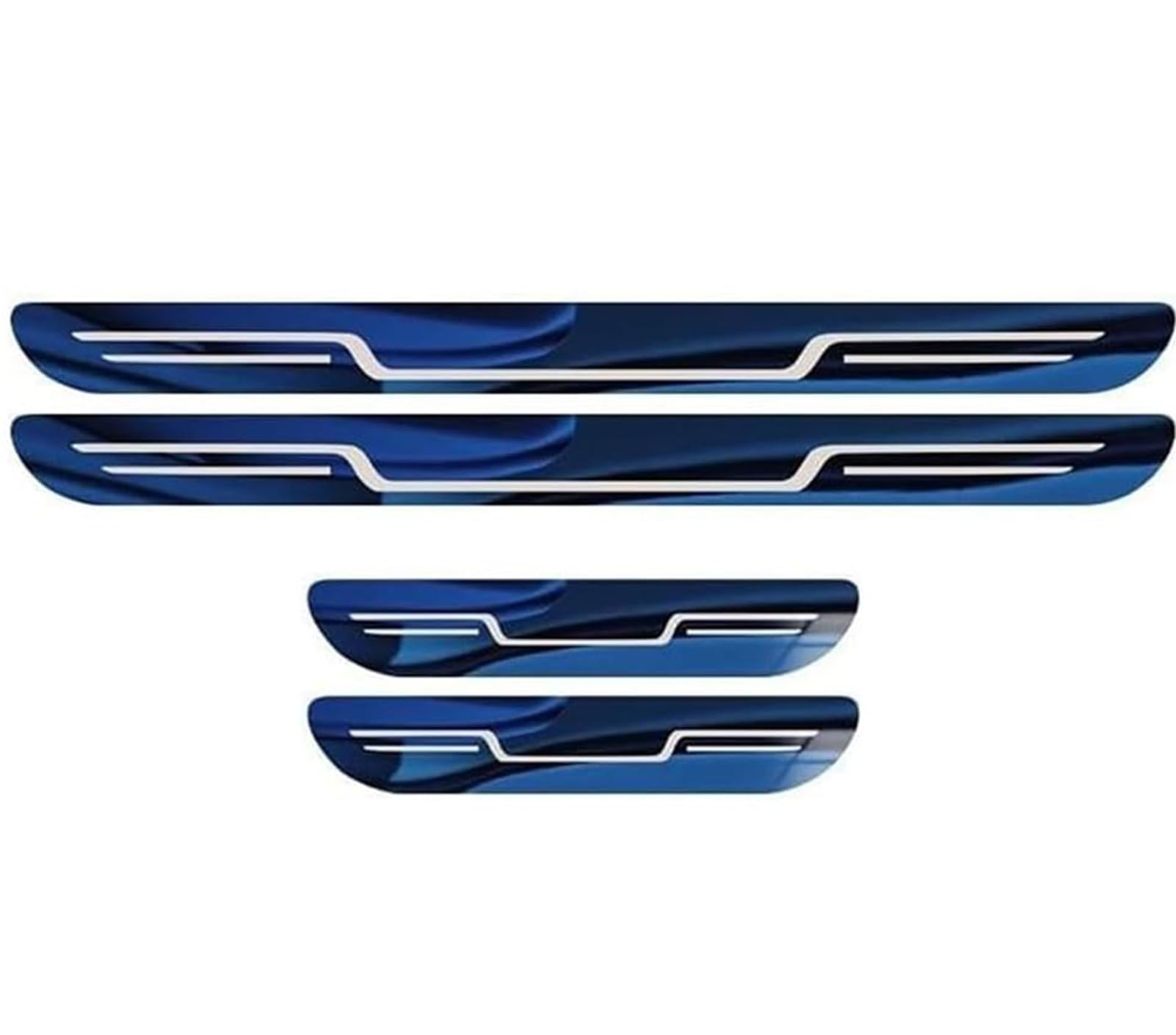 Vooiv A/Blue 4Pcs Cr Door Sill Protecto For Lexus Es 300H (Seit 2024)/Es 350E (B 2025), Stinless Steel Kick Pltes Gurd Cover Welcome Pedl Scuff Gurd Strips Ccessories,