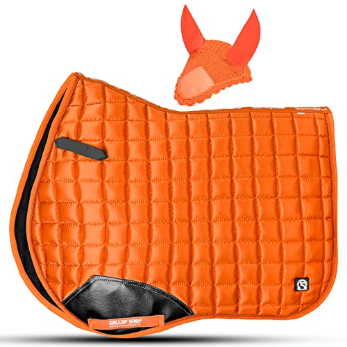 Gallop Shop Glow - Juego de almohadillas de sillín de uso general (Cob/Pony, F.Naranja) Cover