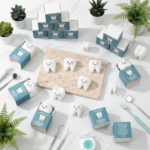 24 Sets Dental Gifts Tooth Toys with Boxes, You are Awesome Party Favors by Wettarn - Used condition - Image 4