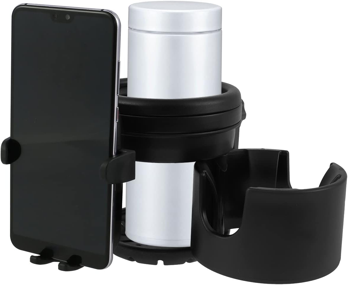 Stroller Cup & Phone Holder, B.Joy, 2in1 Universal Pram Bottle Holder