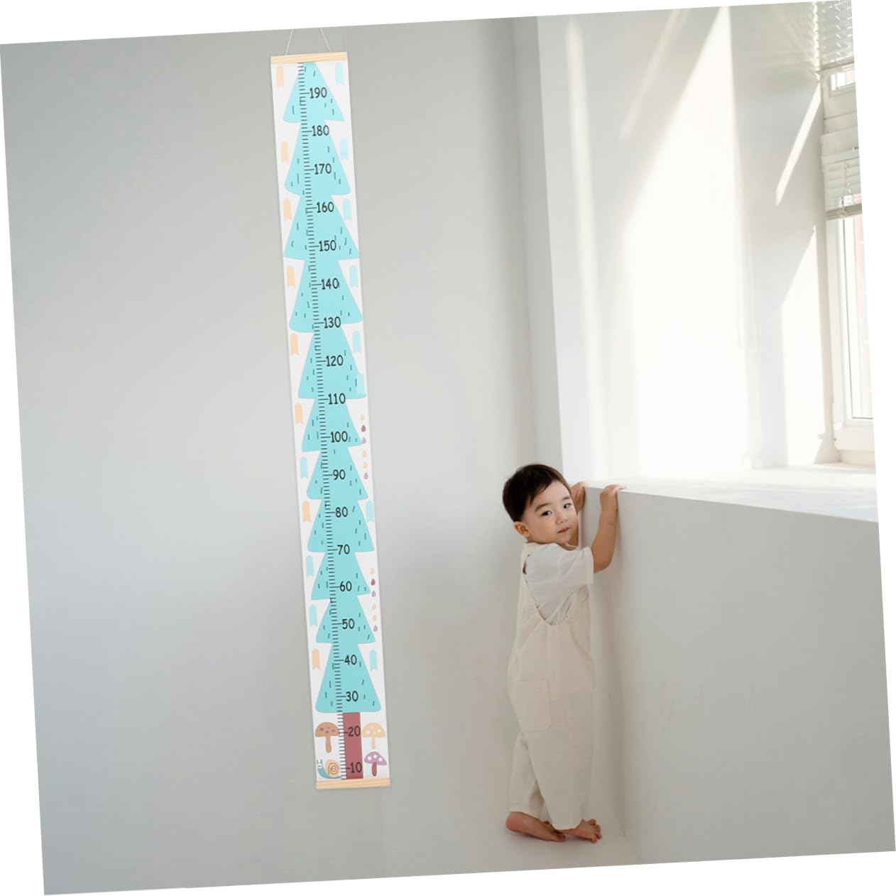 2pezzi Tabella Crescita Per Ragazzo Ragazza Righello Appeso Misuratore Altezza Parete Design Minimalista Materiale Durevole