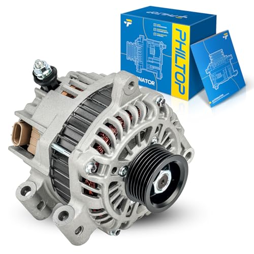 Image of PHILTOP Alternator Compatible with 11579N Subaru Forester 2011 Replacement 11579N 12V 110Amp CW 6-Groove Pulley