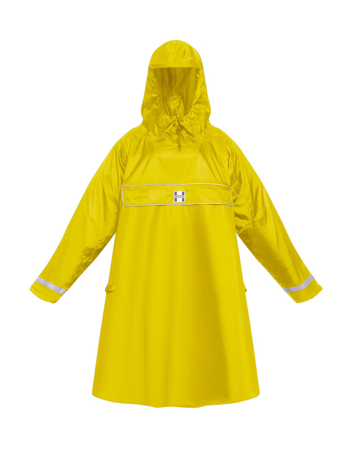 HOCK Poncho antipioggia per bici elettrica premium con maniche per bicicletta ed e-bike, impermeabile al 100%, Giallo, L