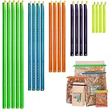 21-Sticks Bag Sealer Stick, Bag Sealer Stick, Chip Clips, Stay Fresh Bag Sealer Sticks, 5 Diffrent Sizes, Keeps Food Bags Airtight Watertight & Food Fresh Longer