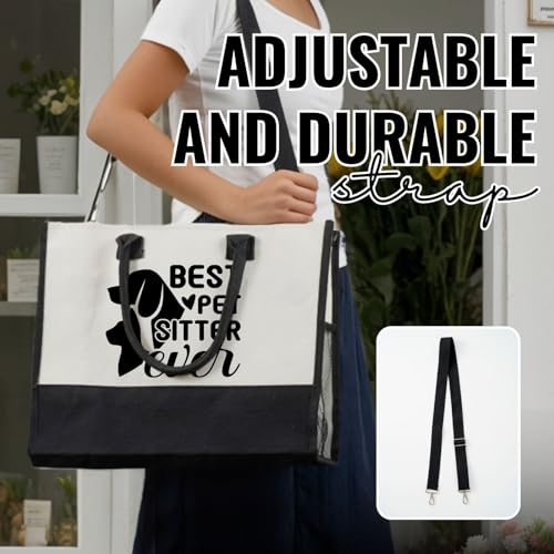 Image of InnoBeta Pet Sitter Gifts, Large Capacity Canvas Tote Bag