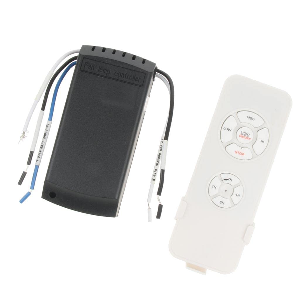 IVELECT 110V-240V Timing Wireless Remote Control Kit for Ceiling Fan & Lamp (Used for Home/Office/Hotel/Club/Hall/Restaurant) 2