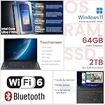 Lenovo ThinkPad E16 Business AI Laptop, 16" FHD+ Touchscreen, Intel Core Ultra 7 155U, 64GB DDR5, 2TB SSD, Fingerprint, Backlit, HDMI, 1080p Webcam, Wi-Fi 6, Windows 11 Pro, Bundle 7-in-1 USB-C Hub - Image 2