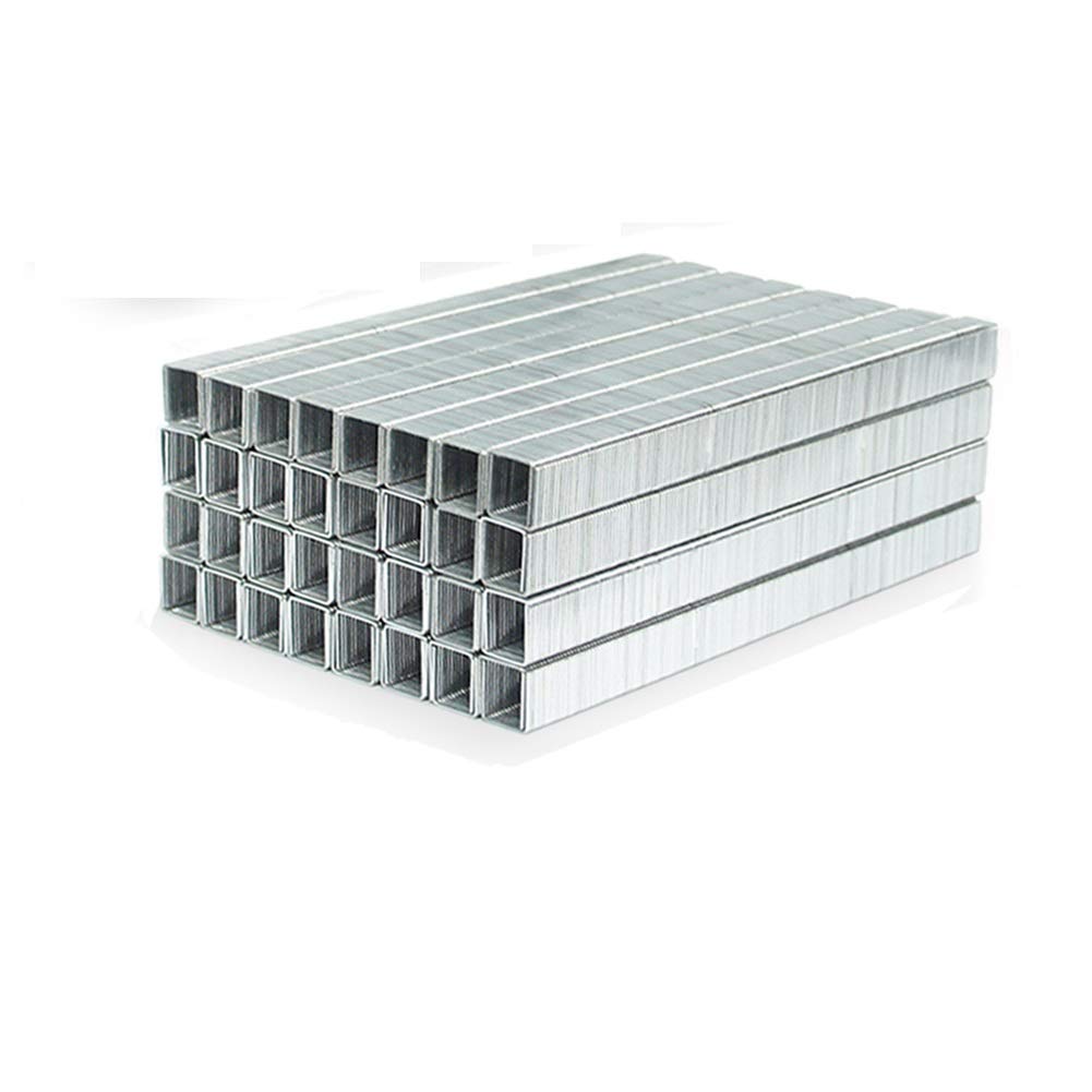 20 cajas – 22GA 71 Series grapas galvanizadas para tapicería de 3/8 pulgadas, corona de 1/4 pulgadas de longitud de la pierna grapas de alambre fino para grapadora neumática de tapicería, pistola de