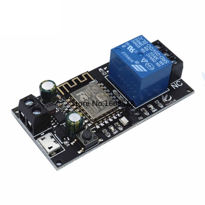 Sinilink WiFi Mobile Phone Remote Control Relay Module DC6V~36V Smart Home Phone APP ESP-12F XY-WF36V