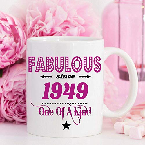 NA 70.o Idea de Regalo de cumpleaños 1949 Taza de cumpleaños Fabuloso Desde 1949 70.o Regalo de cumpleaños