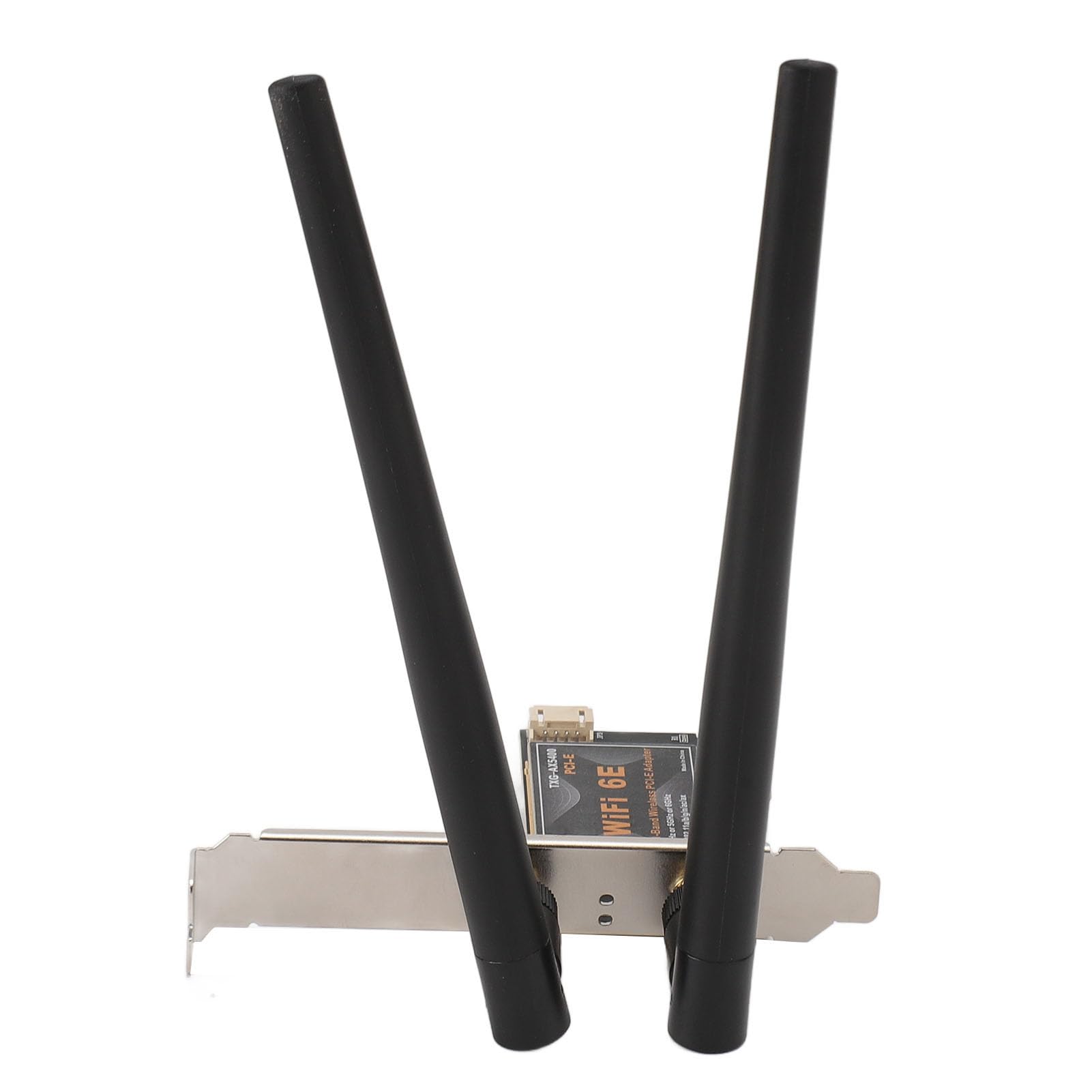 Ejoyous Bezprzewodowa Karta Sieciowa PCIE, Podwójna Antena 8DB 2,4 GHz 5 GHz 6 5.2 PCIE Karta WiFi do Gier Komputerowych (Brak podstawy antenowej)