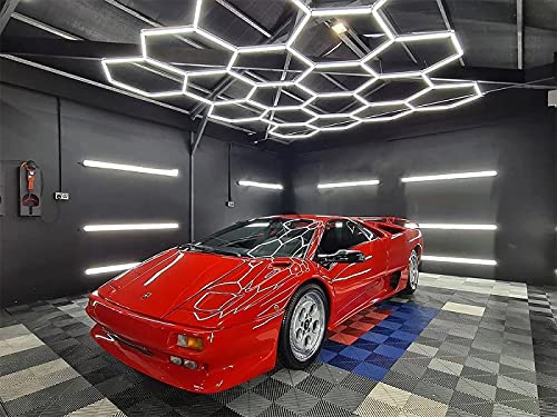 Kimlian One Unit 639W 6500K Diy Led Hexagonal Ceiling Lights For Home Garage Wraps Studio Detailing Workshop Lighting. cover