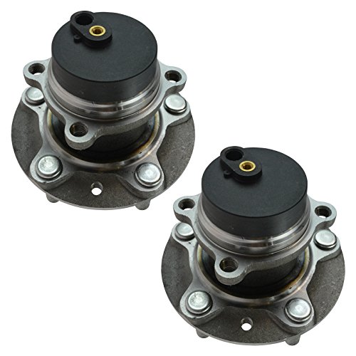 Image of TRQ 2 Piece Front Passenger Side Driver & Passenger Side Wheel Bearing & Hub Assembly Set Compatible with 2009-2011 Mazda RX-8