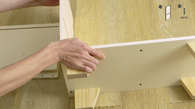 ROBOTIME Holz Spielküche Retro - Mit Mikrowelle & Eiswürfelspender