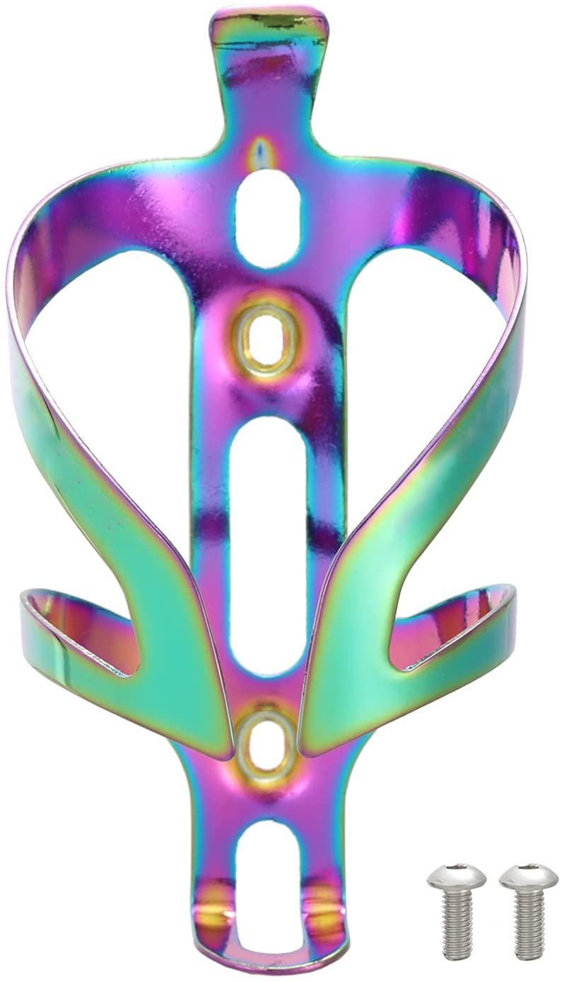 SAVADECK Lightweight Aluminum Alloy Bike Water Bottle Cage - Anti Rust, Purple