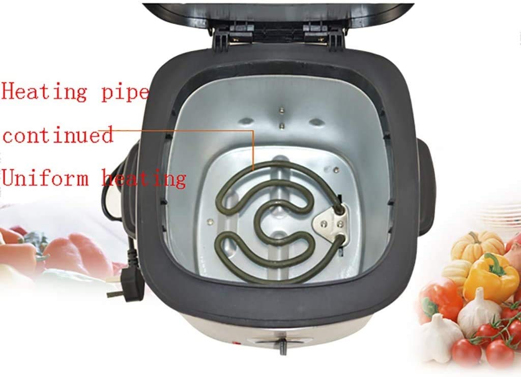 Friteuse Profonde, Acier Inoxydable, friteuse Profonde Facile à Nettoyer, température constante de l'huile, contrôle de la température électrique de la température électrique/Nettoyage séparé