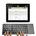 IKOS Foldable Bluetooth Wireless Portable Keyboard with Touchpad Rechargeable Full Size Ultra Slim Folding Mini Keyboard for iPhone iPad Mini/Pro/Air iOS Android Smartphones/Tablets and Windows