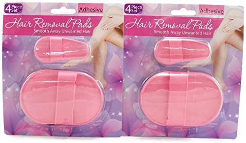 Hair Removal Pads Leaving Your Skin Soft and Incredibly Smooth 4 Piece Set (2-Pack)