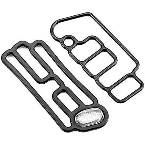 waltyotur Solenoid Gasket Pair of Head Cylinder Solenoid Gasket VTEC Gasket 15815-R70-A01 15845-R70-A01 replacement for Honda Cover
