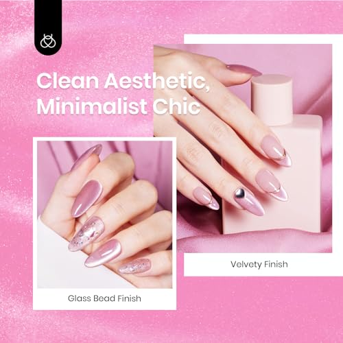 Esmalte de uñas gel efecto ojo de gato 15 ml rosa miniatura 7